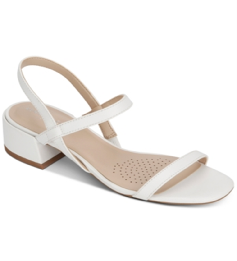 Kenneth Cole Women's Maisie Leather Sandal White Size 5.5 M