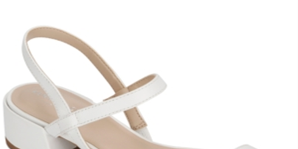 Kenneth Cole Women's Maisie Leather Sandal White Size 5.5 M