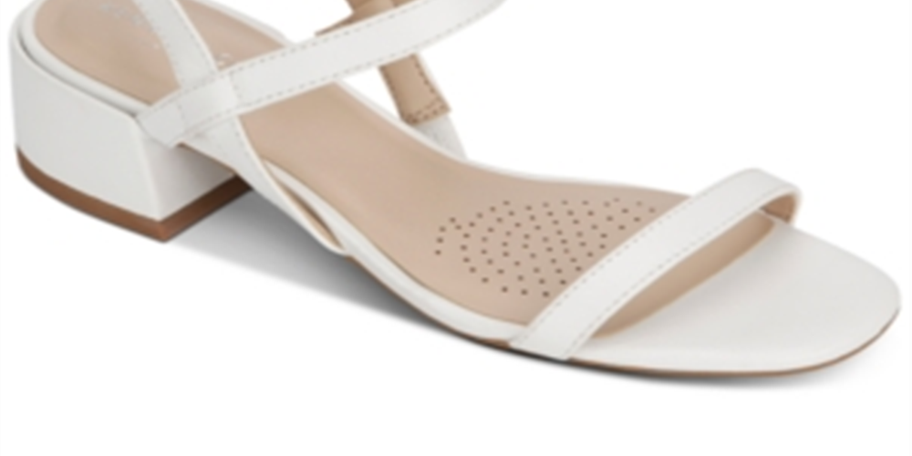 Kenneth Cole Women's Maisie Leather Sandal White Size 5.5 M