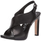 Calvin Klein Women's Myra Leather Pumps Heel Sandals Black Size 7.5 M