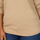 Karen Scott Women's Ribbed Cotton Pullover Sweater Brown Size X-Small