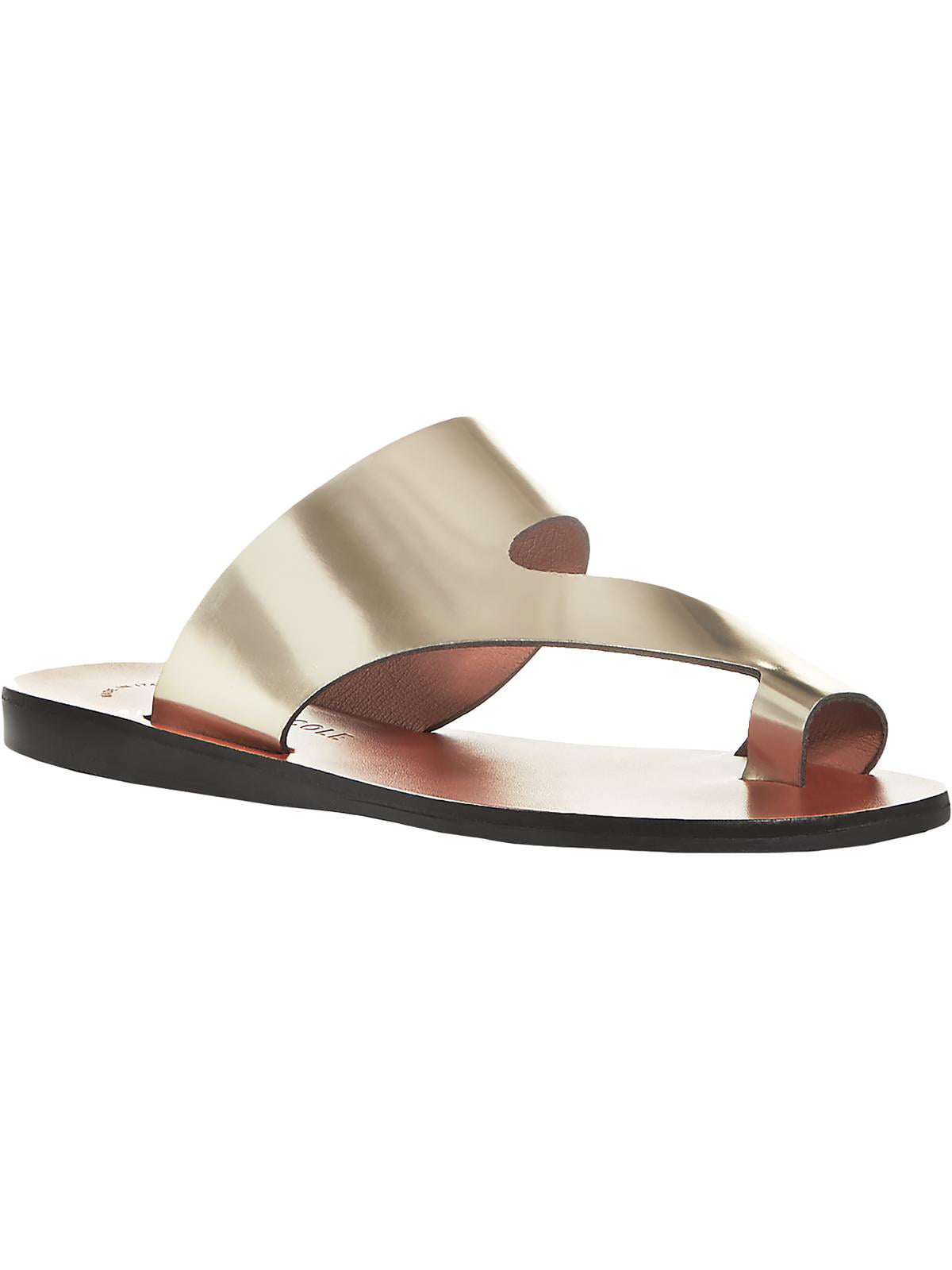 Kenneth Cole Women's Toe Ring Palm Round Toe Slip on Slide Sandals Yellow Size 6 M