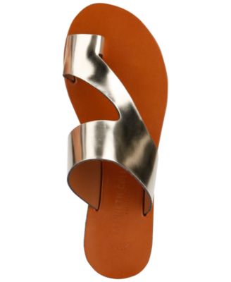 Kenneth Cole Women's Toe Ring Palm Round Toe Slip on Slide Sandals Yellow Size 6 M