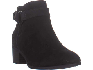 Giani Bernini Women's Putneyy Leather Heeled Ankle Boots Black Size 9.5M