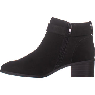 Giani Bernini Women's Putneyy Leather Heeled Ankle Boots Black Size 9.5M