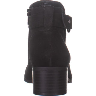 Giani Bernini Women's Putneyy Leather Heeled Ankle Boots Black Size 9.5M