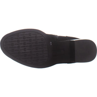 Giani Bernini Women's Putneyy Leather Heeled Ankle Boots Black Size 9.5M