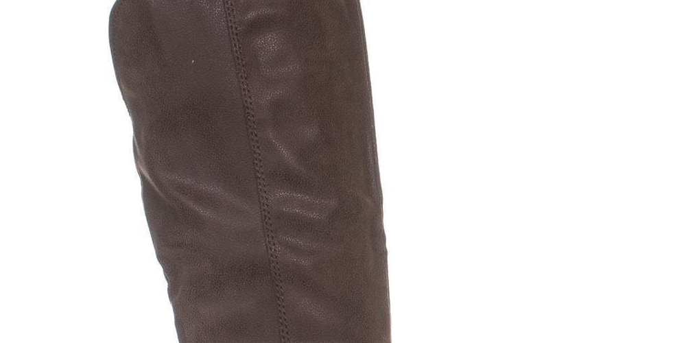 American Rag Women's Emilee Fabric Almond Toe Knee High Fashion Boots Gray Size 10.5 M