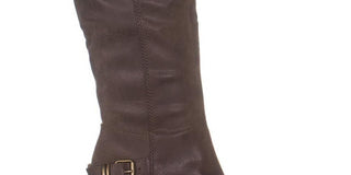 American Rag Women's Emilee Fabric Almond Toe Knee High Fashion Boots Gray Size 10.5 M