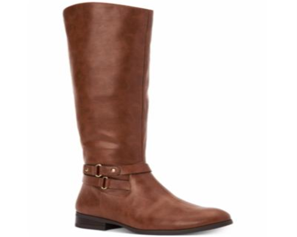 Style & Co Women's Kindell Wide Calf Tall Boots Brown Size -10.5 MWC
