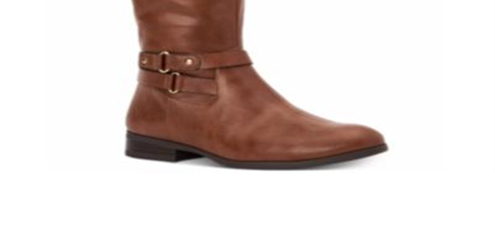 Style & Co Women's Kindell Wide Calf Tall Boots Brown Size -10.5 MWC