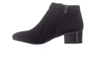 Charter Club Womens Boniee Faux Suede Zipper Booties Black Size 6 M