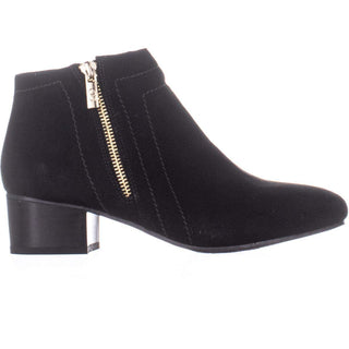 Charter Club Womens Boniee Faux Suede Zipper Booties Black Size 6 M