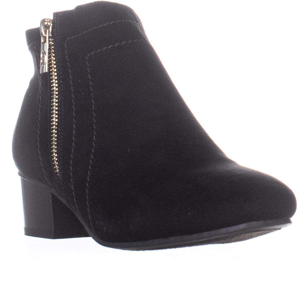 Charter Club Womens Boniee Faux Suede Zipper Booties Black Size 6 M