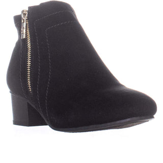 Charter Club Womens Boniee Faux Suede Zipper Booties Black Size 6 M