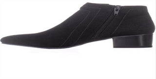 Charter Club Womens Boniee Faux Suede Zipper Booties Black Size 6 M