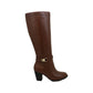 Giani Bernini Women's Rozario Leather Almond Toe Knee High Fashion Boots Brown Size 10 M