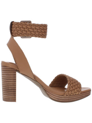 Sun + Stone Women's Stefan Ankle Strap Heel Sandals Brown Size 5.5 M