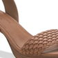 Sun + Stone Women's Stefan Ankle Strap Heel Sandals Brown Size 5.5 M