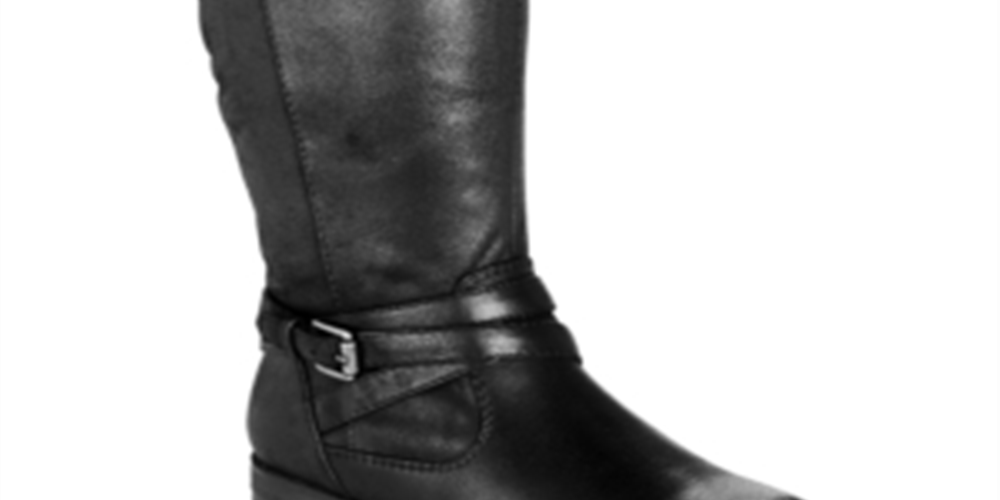 Baretraps Women's Shoes Alysha Leather Closed Toe Knee High Fashion Boots Black Size 5 M