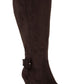Bella Vita Women's Suede Troy II Plus Dress Wide Calf Boots Brown Size 5.5 M
