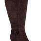 Bella Vita Women's Suede Troy II Plus Dress Wide Calf Boots Brown Size 5.5 M