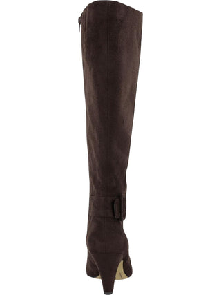 Bella Vita Women's Suede Troy II Plus Dress Wide Calf Boots Brown Size 5.5 M