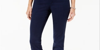 Charter Club Women's Tummy Slimming Straight Leg Je Intrepid Jeans Blue Size 16