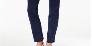 Charter Club Women's Tummy Slimming Straight Leg Je Intrepid Jeans Blue Size 16