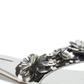 INC International Concepts Women's Millay Floral Slip on Flat Sandals Silver Size 8 M