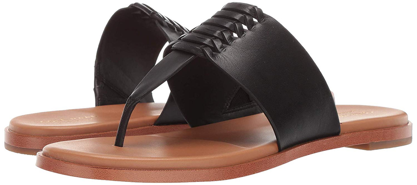 Cole Haan Women's Felix Grand Thong Sandal Black Size 6.5 B