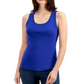 Charter Club Women's Supima Cotton Scoop Neck Tank Top Blue Size Medium