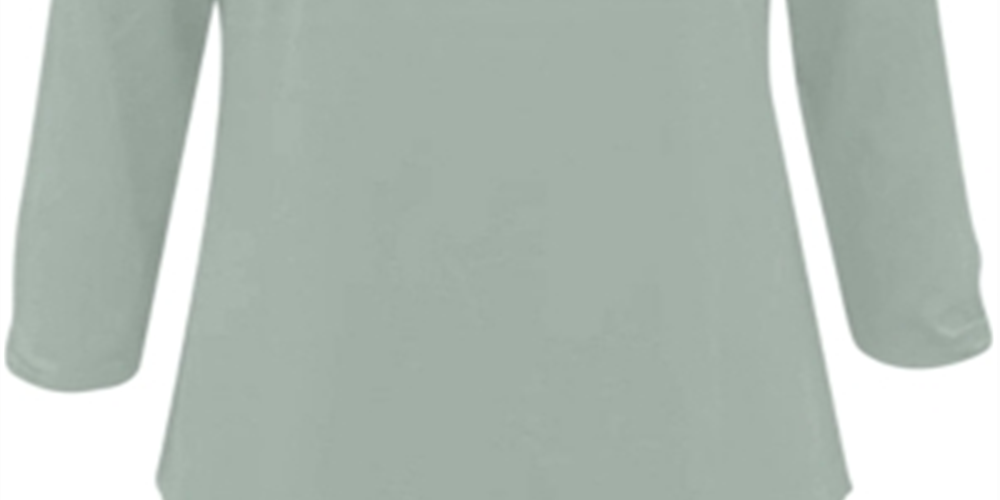 Karen Scott Women's Keyhole Front T-Shirt Green Size XX-Large