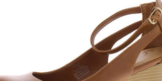 American Rag Womens Miley Leather Peep Toe Casual Platform Sandals Brown Size 7.5 M