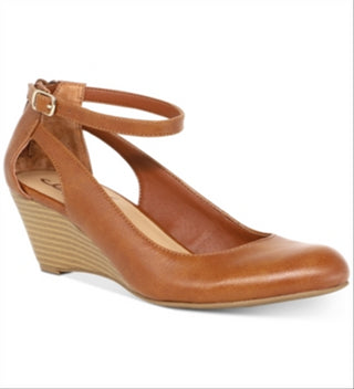 American Rag Womens Miley Leather Peep Toe Casual Platform Sandals Brown Size 7.5 M