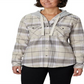 Columbia Women's Canyon Point Shirt Jacket Gray Size Large