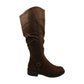 Baretraps Women's Shoes Chaya Leather Closed Toe Knee Brush Brown Size 9.5