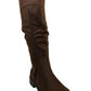 Baretraps Women's Shoes Chaya Leather Closed Toe Knee Brush Brown Size 9.5