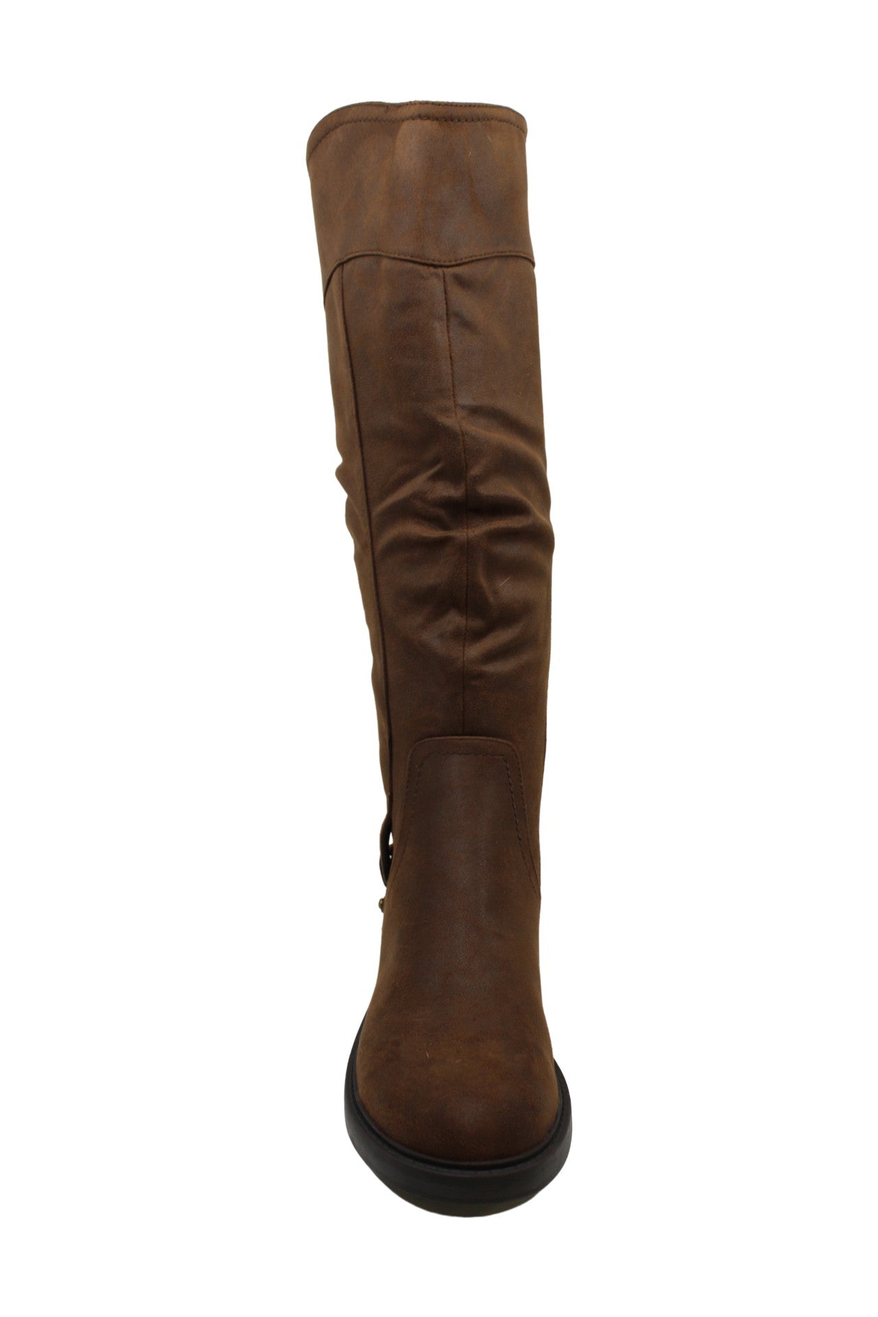 Baretraps Women's Shoes Chaya Leather Closed Toe Knee Brush Brown Size 9.5