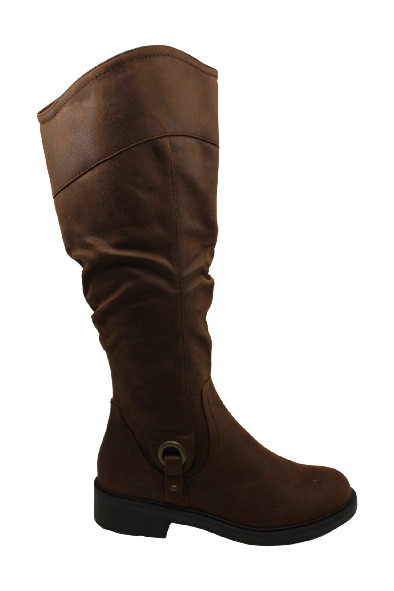 Baretraps Women's Shoes Chaya Leather Closed Toe Knee Brush Brown Size 9.5