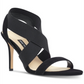 Nine West Women's Maya Fabric Open Toe Casual Slingback Sandals Black Size 9 M