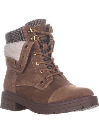 Tommy Hilfiger Women's Dyan Winter Boots Suede Ankle Brown Size 8.5 M