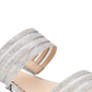 Charter Club Women's Graceyy Open Toe Glitter Wedge Sandals Gray Size 7.5 M