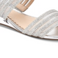 Charter Club Women's Graceyy Open Toe Glitter Wedge Sandals Gray Size 7.5 M
