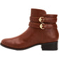 Charter Club Womens Jaimee Closed Toe Ankle Fashion Boots Brown Size 7.5 W
