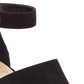 INC International Concepts Women's Cushioned Ankle Strap Buckle Accent Gavi Almond Toe Cone Heel Zip up Dress Sandals Black Size 7 M