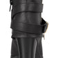 Thalia Sodi Women's Cushioned Comfort Buckle Accent Zipper Accent Tully Round Toe Block Heel Zip up Booties Black Size 9.5M