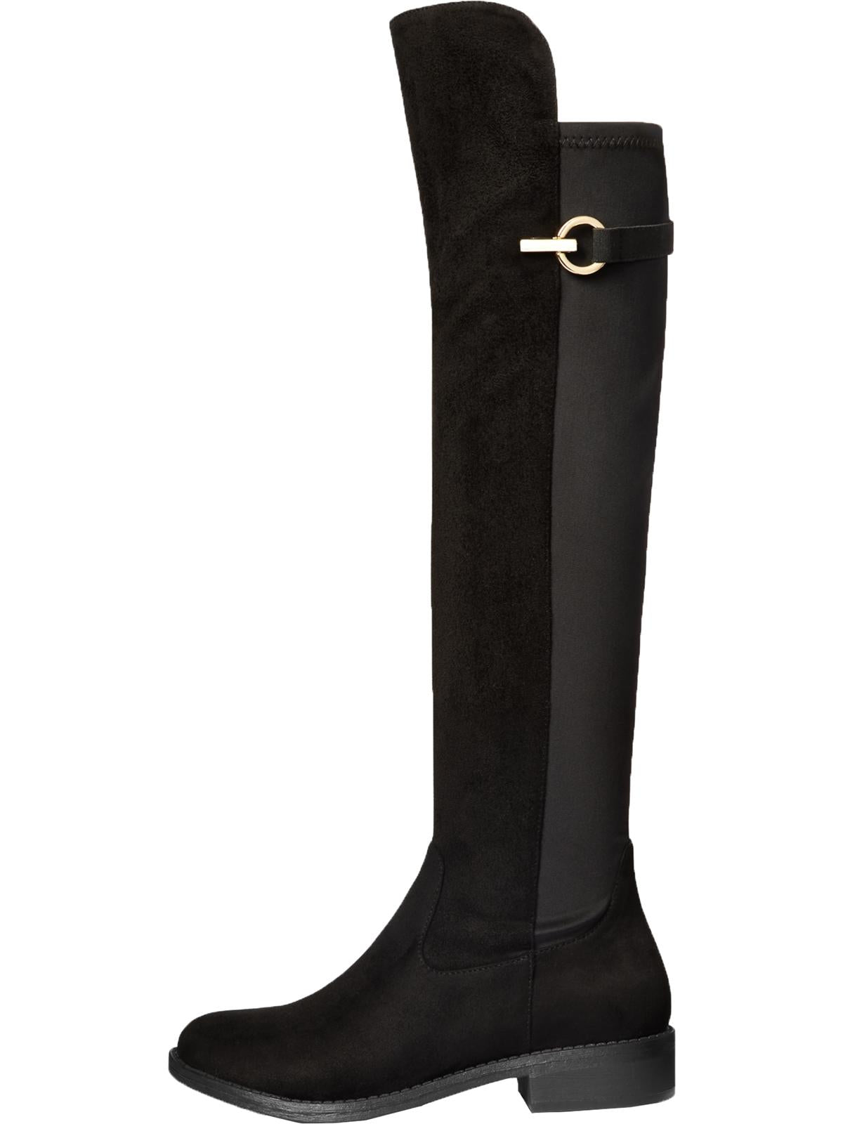 Rebel By Zigi Women's Onley Round Toe Knee High Boots Fabric Black Size 7 M