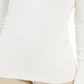 JM Collection Women's Button Cuff V Neck Pullover Sweater White Size Small