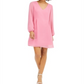 INC International Concepts Women's Bow Back Chiffon Dress Pink Size X-Small